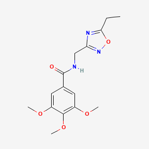 N-[(5-ethyl-1,2,4-oxadiazol-3-yl)methyl]-3,4,5-trimethoxybenzamide