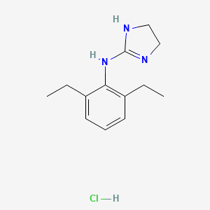 Benzenamine, 2,6-diethyl-N-2-imidazolidinylidene-, monohydrochloride