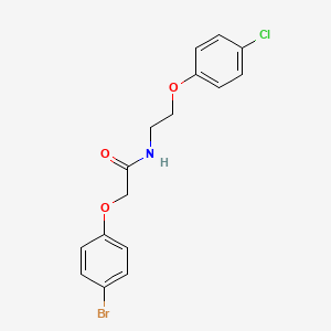 molecular formula C16H15BrClNO3 B12172128 2-(4-bromophenoxy)-N-[2-(4-chlorophenoxy)ethyl]acetamide 