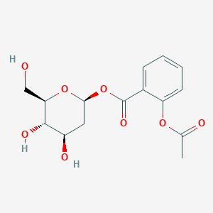 2-Deoxy-alpha-D-arabino-hexopyranose 1-(2-(acetyloxy)benzoate)
