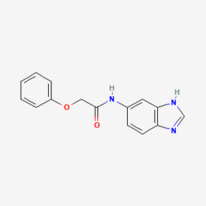 molecular formula C15H13N3O2 B12172156 N-(1H-benzimidazol-5-yl)-2-phenoxyacetamide 