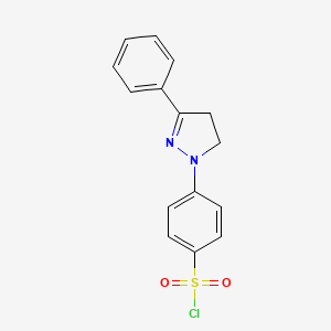 Benzenesulfonyl chloride, 4-(4,5-dihydro-3-phenyl-1H-pyrazol-1-yl)-