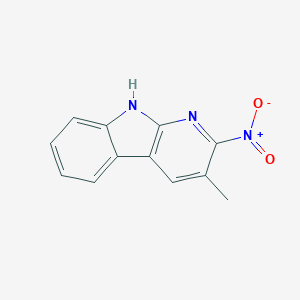 molecular formula C12H9N3O2 B121724 3-甲基-2-硝基-9H-吡啶并[2,3-B]吲哚 CAS No. 186527-30-0