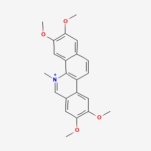 molecular formula C22H22NO4+ B1217243 O-Methylfagaronine 