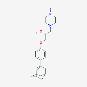 molecular formula C24H36N2O2 B12172449 1-[4-(1-Adamantyl)phenoxy]-3-(4-methylpiperazin-1-yl)propan-2-ol 