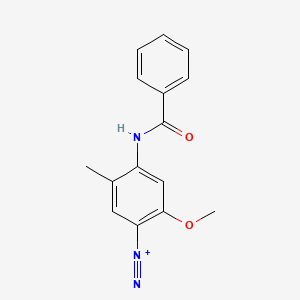 Benzenediazonium, 4-(benzoylamino)-2-methoxy-5-methyl-