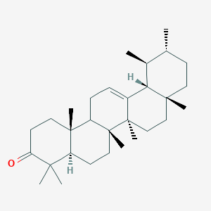 molecular formula C30H48O B1217262 (4aR,6aR,6bS,8aR,11R,12S,12aR,14bR)-4,4,6a,6b,8a,11,12,14b-octamethyl-1,2,4a,5,6,7,8,9,10,11,12,12a,14,14a-tetradecahydropicen-3-one 