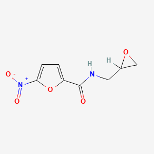 molecular formula C8H8N2O5 B1217263 5-nitro-N-(oxiran-2-ylmethyl)furan-2-carboxamide CAS No. 143134-32-1