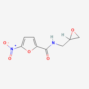 molecular formula C8H8N2O5 B1217263 N-(oxiranylmethyl)-5-nitrofuran-2-carboxamide CAS No. 143134-32-1