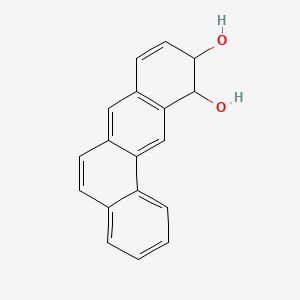 molecular formula C18H14O2 B1217265 10,11-Dihydrobenz(a)anthracene-10,11-diol CAS No. 60839-19-2