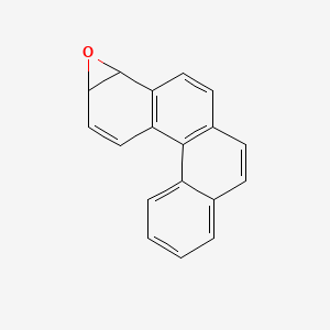 molecular formula C18H12O B1217266 Benzo(5,6)phenanthro(1,2-b)oxirene, 1a,11a-dihydro- CAS No. 62987-63-7
