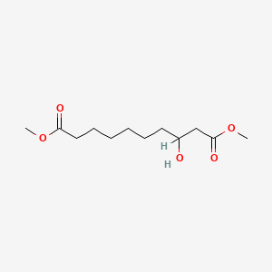 molecular formula C12H22O5 B1217267 Dimethyl 3-hydroxydecanedioate CAS No. 93090-88-1