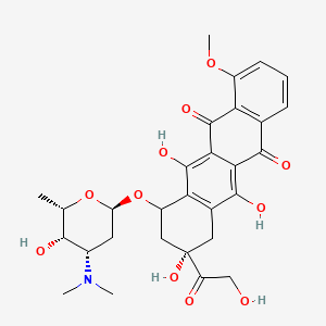 molecular formula C29H33NO11 B1217269 N,N-Dimethyldoxorubicin CAS No. 70222-95-6