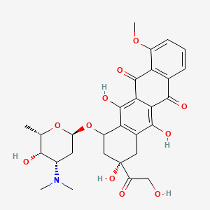 molecular formula C29H33NO11 B1217269 N,N-Dimethyladriamycin CAS No. 70222-95-6