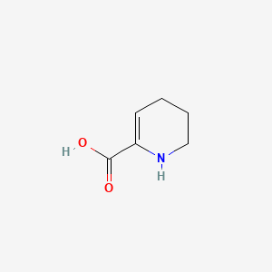 molecular formula C6H9NO2 B1217274 1,4,5,6-Tetrahydropyridine-2-carboxylic acid CAS No. 99839-26-6