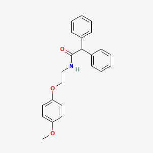 molecular formula C23H23NO3 B12172920 N-[2-(4-methoxyphenoxy)ethyl]-2,2-diphenylacetamide 