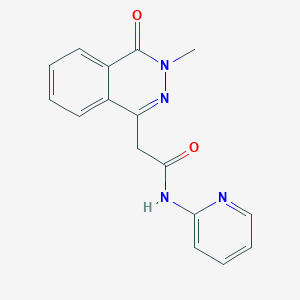 molecular formula C16H14N4O2 B12172932 2-(3-methyl-4-oxo-3,4-dihydrophthalazin-1-yl)-N-(pyridin-2-yl)acetamide 