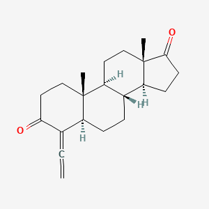 molecular formula C21H28O2 B1217295 4-Ethenylideneandrostane-3,17-dione CAS No. 84958-35-0