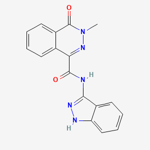 molecular formula C17H13N5O2 B12172998 N-(2H-indazol-3-yl)-3-methyl-4-oxo-3,4-dihydrophthalazine-1-carboxamide 