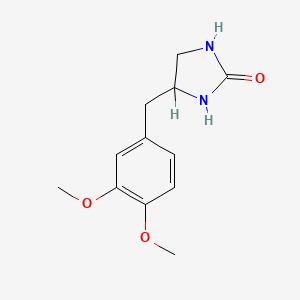 4-((3,4-Dimethoxyphenyl)methyl)-2-imidazolidinone