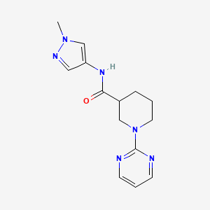 molecular formula C14H18N6O B12173089 N-(1-methyl-1H-pyrazol-4-yl)-1-(pyrimidin-2-yl)piperidine-3-carboxamide 
