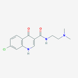 molecular formula C14H16ClN3O2 B12173131 7-chloro-N-[2-(dimethylamino)ethyl]-4-hydroxyquinoline-3-carboxamide 