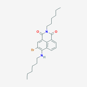 5-Bromo-2-hexyl-6-(hexylamino)benzo[de]isoquinoline-1,3-dione