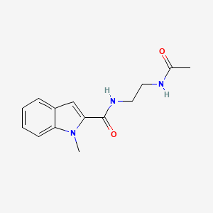 molecular formula C14H17N3O2 B12173220 N-[2-(acetylamino)ethyl]-1-methyl-1H-indole-2-carboxamide 