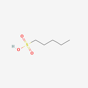 molecular formula C5H12O3S B1217326 1-Pentanesulfonic acid CAS No. 35452-30-3