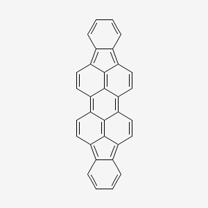 molecular formula C32H16 B1217330 nonacyclo[17.9.2.22,5.03,15.04,12.06,11.016,29.020,25.026,30]dotriaconta-1,3,5,7,9,11,13,15,17,19,21,23,25,27,29,31-hexadecaene CAS No. 188-94-3