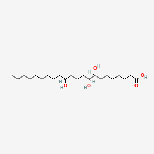 molecular formula C22H44O5 B1217333 8,9,13-Trihydroxydocosanoic acid CAS No. 23066-89-9