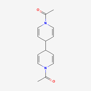 molecular formula C14H16N2O2 B1217334 1,1'-Diacetyl-1,1',4,4'-tetrahydro-4,4'-bipyridine CAS No. 3451-88-5