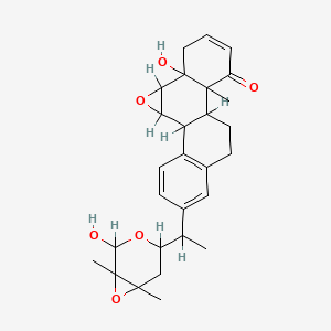 molecular formula C28H34O6 B1217339 Nicandrenone CAS No. 40071-64-5