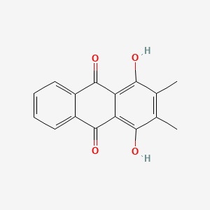 molecular formula C16H12O4 B1217343 9,10-蒽醌-1,4-二羟基-2,3-二甲基- CAS No. 25060-18-8