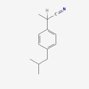 molecular formula C13H17N B1217345 2-(4-Isobutylphenyl)propanenitrile CAS No. 58609-73-7