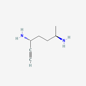 B1217356 6-Heptyne-2,5-diamine, (2R,5R)- CAS No. 88192-22-7