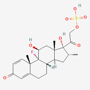 molecular formula C22H29FO8S B1217365 Dexamethasone 21-sulfate CAS No. 7793-27-3