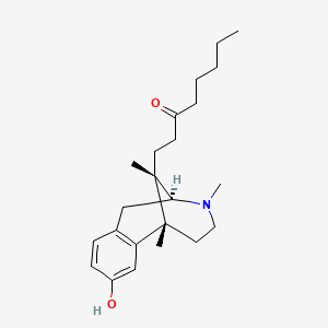 molecular formula C23H35NO2 B1217368 Tonazocine 