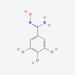 molecular formula C7H8N2O4 B1217369 3,4,5-Trihydroxybenzamidoxime 