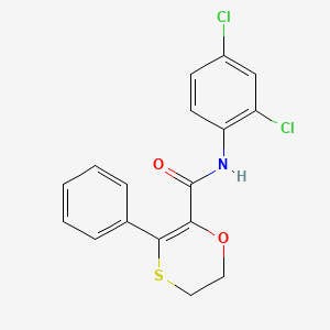 molecular formula C17H13Cl2NO2S B12173694 N-(2,4-dichlorophenyl)-3-phenyl-5,6-dihydro-1,4-oxathiine-2-carboxamide 