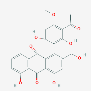 molecular formula C24H18O9 B1217374 Gaboroquinone B 