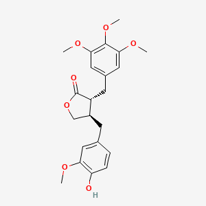 molecular formula C22H26O7 B1217377 Hernanol 
