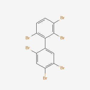 molecular formula C12H4Br6 B1217398 2,2',3,4',5',6-Hexabromobiphenyl CAS No. 69278-59-7
