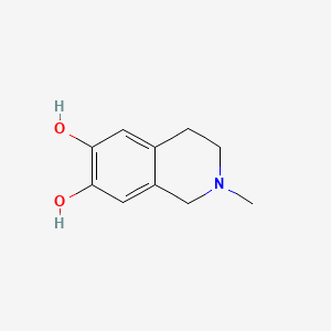 molecular formula C10H13NO2 B1217401 2-Methyl-6,7-dihydroxy-1,2,3,4-tetrahydroisoquinoline CAS No. 37491-98-8