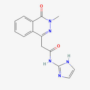 molecular formula C14H13N5O2 B12174026 N-(1H-imidazol-2-yl)-2-(3-methyl-4-oxo-3,4-dihydrophthalazin-1-yl)acetamide 