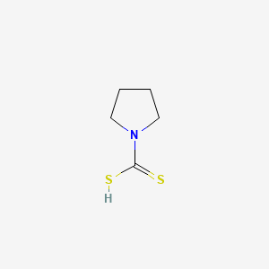 molecular formula C5H9NS2 B1217403 Pyrrolidine-1-carbodithioic acid CAS No. 25769-03-3