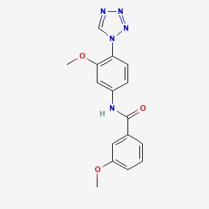 molecular formula C16H15N5O3 B12174063 3-methoxy-N-[3-methoxy-4-(1H-tetrazol-1-yl)phenyl]benzamide 
