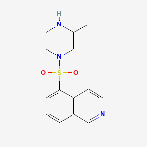 molecular formula C14H17N3O2S B1217412 1-(5-Isoquinolinylsulfonyl)-3-methylpiperazine CAS No. 84477-73-6
