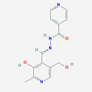 molecular formula C14H14N4O3 B1217419 Pyridoxal isonicotinoyl hydrazone 