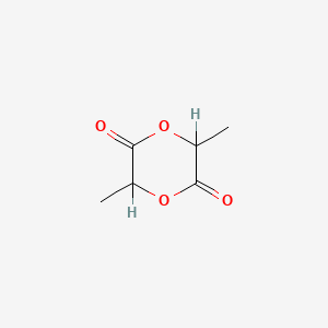 molecular formula C6H8O4 B1217422 3,6-Dimethyl-1,4-dioxane-2,5-dione CAS No. 95-96-5